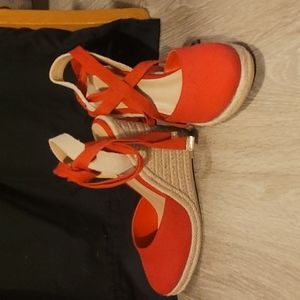Red Shoedazzle Connee Wedge Espadrille